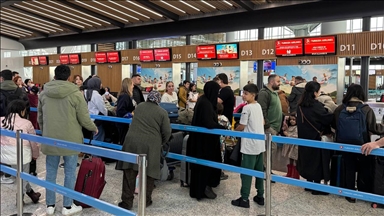 İstanbul Havalimanı'nda yarıyıl tatili yoğunluğu yaşanıyor