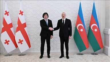 Azerbaijani President Aliyev meets Georgian Prime Minister Kobakhidze