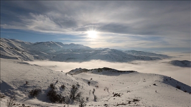 Erzurum'da sis bulutları "time lapse" tekniğiyle görüntülendi