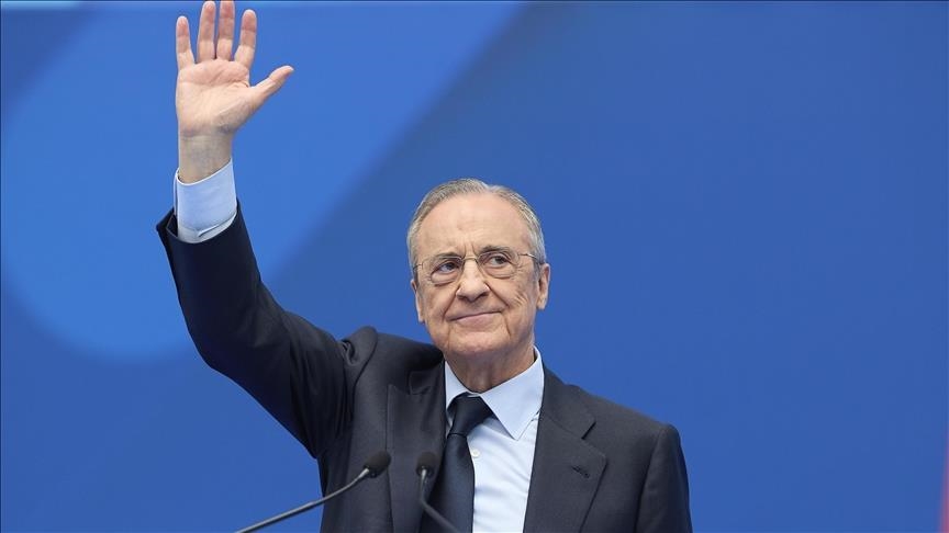 Florentino Perez re-elected unopposed as Real Madrid's president