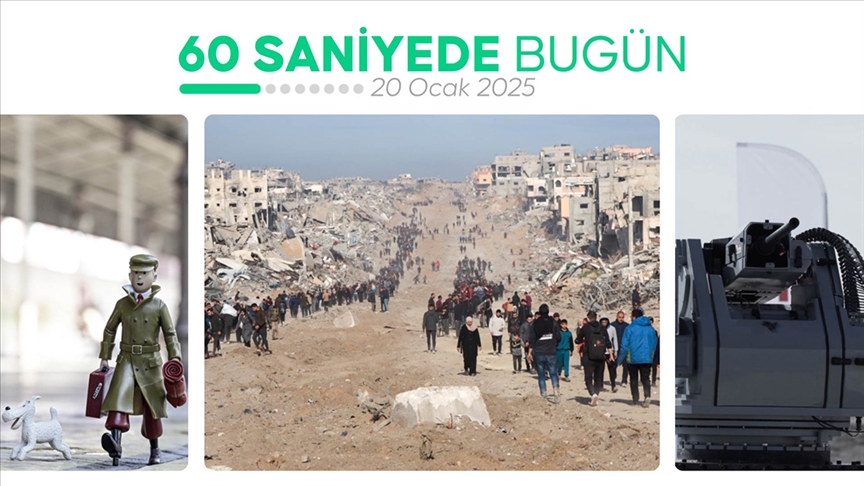 60 saniyede bugün (20 Ocak 2025)