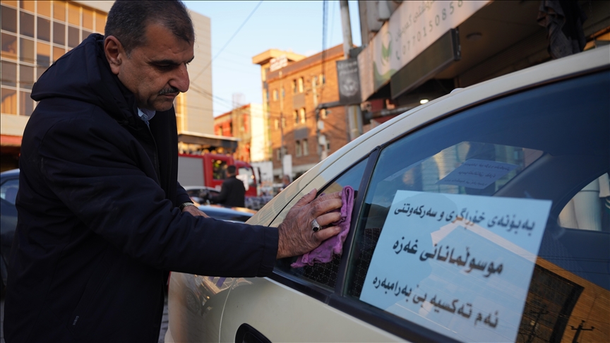 هەڵوێستی دڵخۆشی شۆفێرێکی تاکسی لە سڵێمانی بۆ ئاگربەست لە غەززە هەمووانی سەرسام کردووە