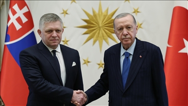 Turkish president receives Slovak prime minister in Ankara