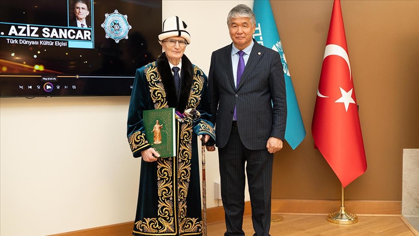 Aziz Sancar’a" Türk Dünyası Kültür Elçisi" ünvanı verildi