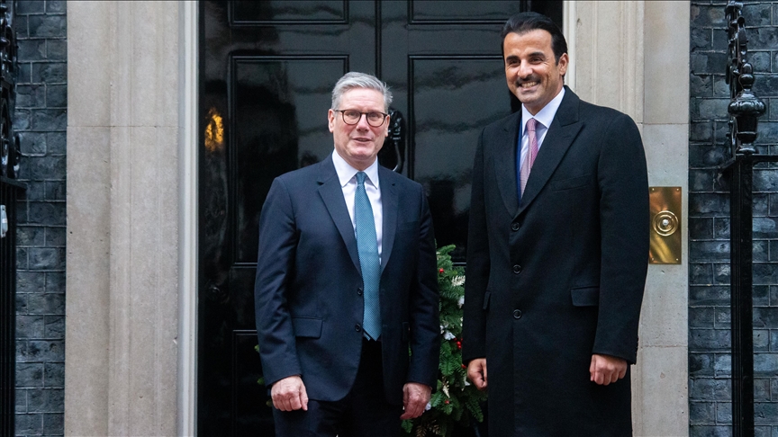 UK prime minister, Qatari emir reaffirm commitment to full implementation of Gaza ceasefire