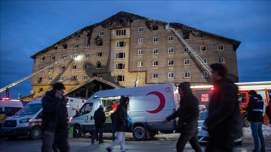 Death toll from fire in northern Türkiye ski resort rises to 76