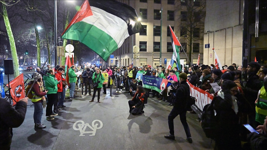 Trump's return to the White House protested in Brussels