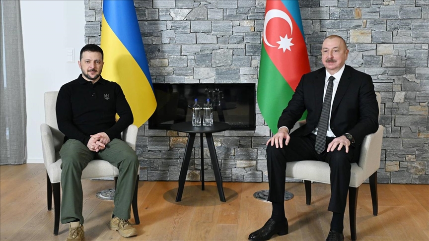 Aliyev ve Zelenskiy, Davos'ta görüştü