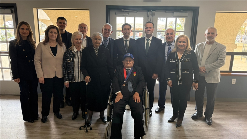 Korean War veteran from Türkiye honored with Peace Medal in Los Angeles