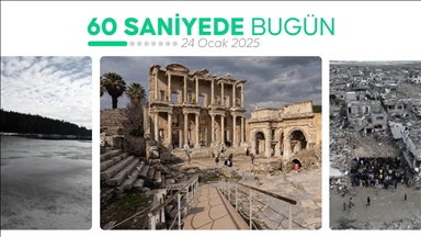 60 saniyede bugün (24 Ocak 2025)