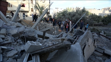 Palestinian medics recover remains of 17 people from rubble in Rafah