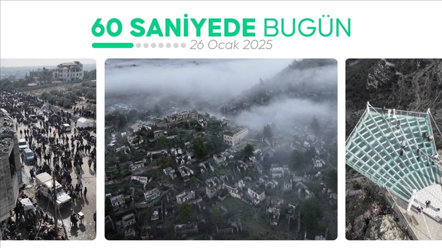 60 saniyede bugün (26 Ocak 2025)