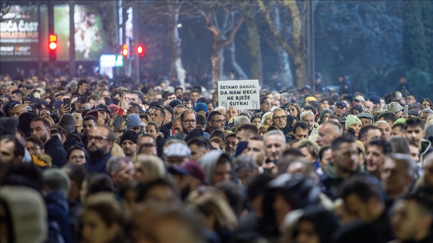 Studenti na protestu u Podgorici: Ili ispunjene uslova do 1. februara ili građanska neposlušnost