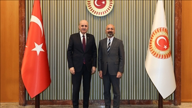 TBMM Başkanı Kurtulmuş, Türkiye Maarif Vakfı Başkanı Özdil'i kabul etti