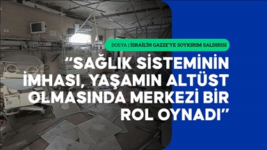 Filistin asıllı doktor Sitte'ye göre İsrail’in sağlık sistemini yıkması soykırımın ön hazırlığıydı