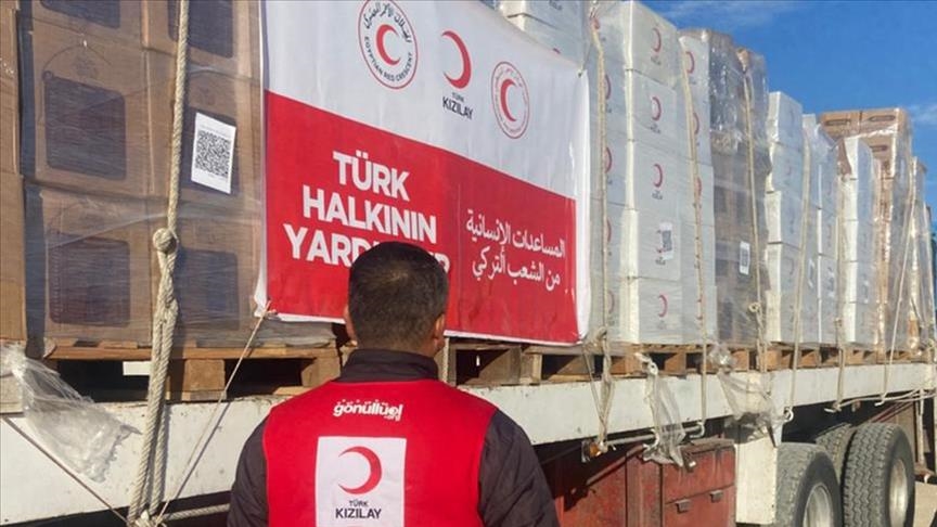 14th ship carrying humanitarian aid from Türkiye reaches Gaza