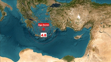 Ege Denizi'nde depremler meydana geldi