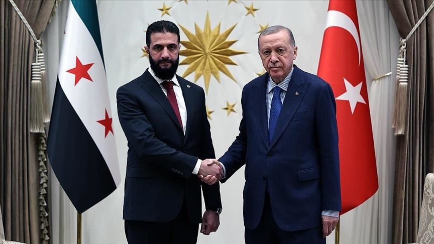 Turkish President Erdogan, Syrian President Sharaa begin talks in Ankara