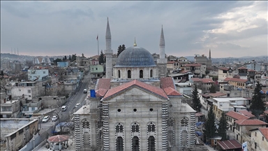 Depremde ağır hasar gören tarihi Kurtuluş Camisi'nin restorasyonunda sona gelindi