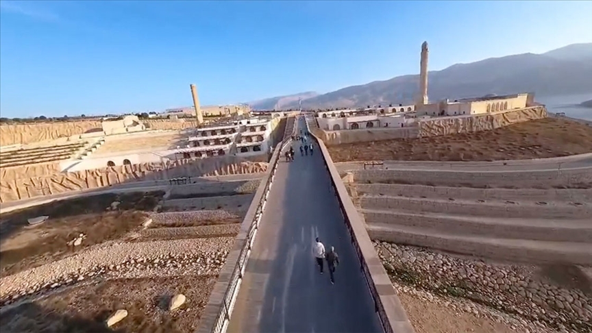 Hasankeyf'teki Şaab Vadisi ve Arkeopark, FPV dronla görüntülendi