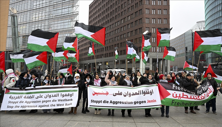 Palestine supporters in Germany protest Trump’s Gaza plan