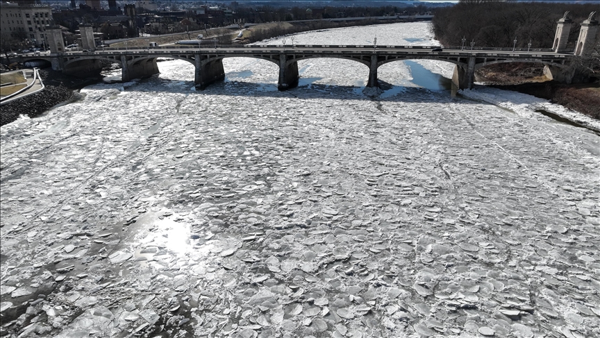Pensilvani, lumi i ngrirë Susquehanna ngre shqetësime për përmbytje