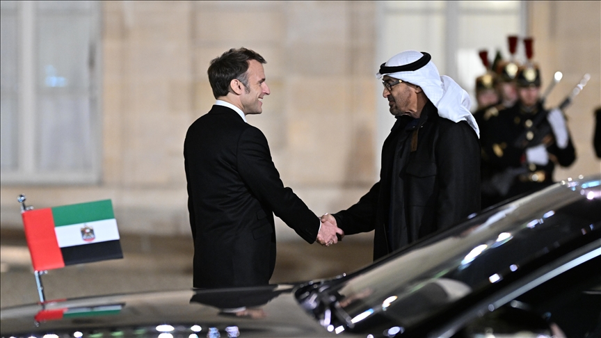 UAE president begins working visit to France