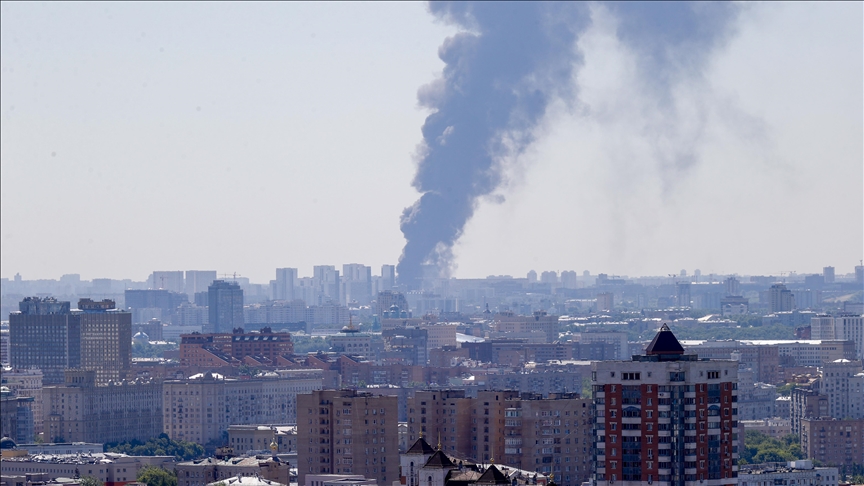 Major fire breaks out in east of Moscow Major fire breaks out in east of Moscow