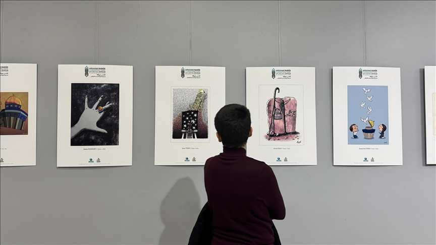 "6. Uluslararası Mirasımız Kudüs Karikatür Yarışması"nın ödülleri verildi