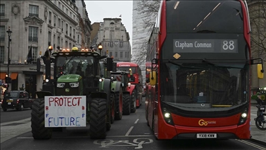 Farmers stage protest in London against inheritance tax