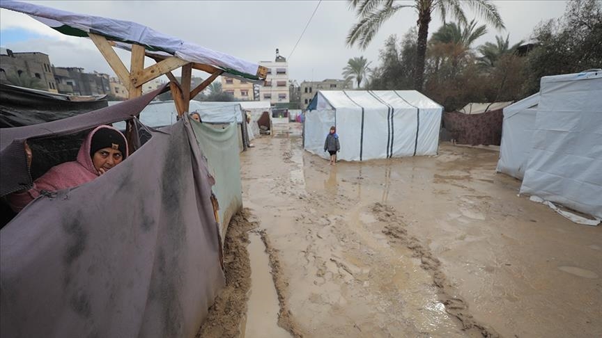 Harsh winter piles on suffering as Israel chokes aid to Gaza