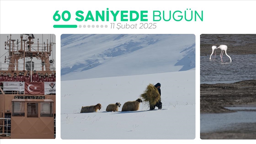 60 saniyede bugün (11 Şubat 2025)