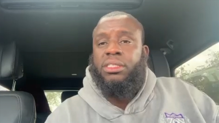 ABD'de milyonların izlediği "Super Bowl"da Gazze'ye destek eylemi yapan Nantambu, AA'ya konuştu