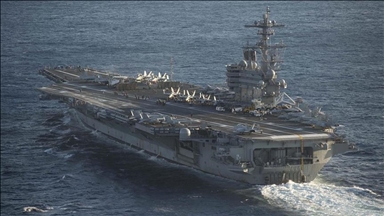 Harry Truman US aircraft carrier collides with merchant vessel near Egypt