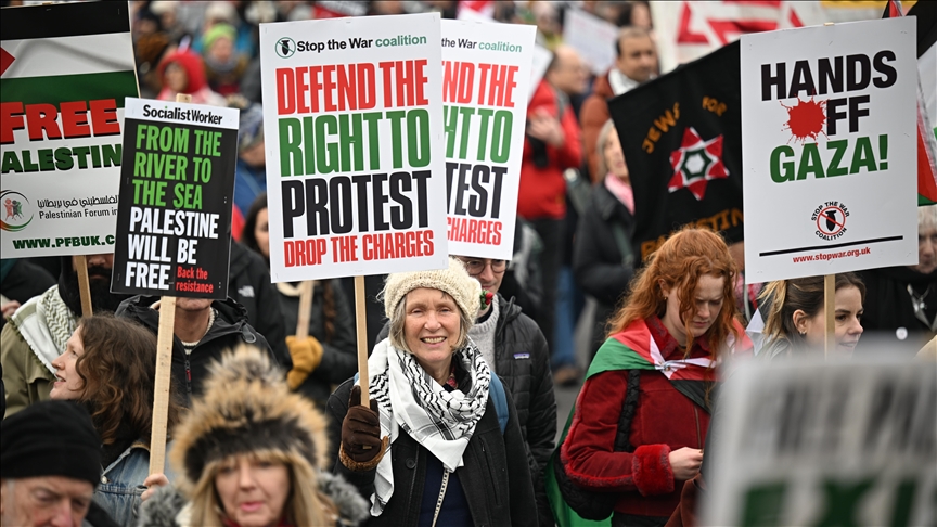 Trump'ın Filistinlileri zorla yerinden etme planı Fas, Almanya, İngiltere ve İsveç'de protesto edildi