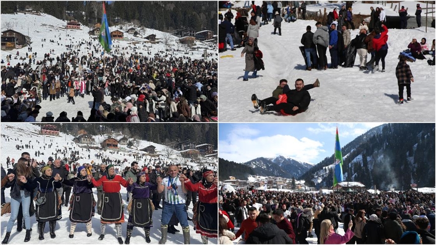 Rize'de "17. Çamlıhemşin Kardan Adam Kış Festivali" sona erdi