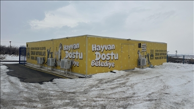 Erzurum'da atık yiyecekler, barınaktaki hayvanlar için mamaya dönüştürülüyor