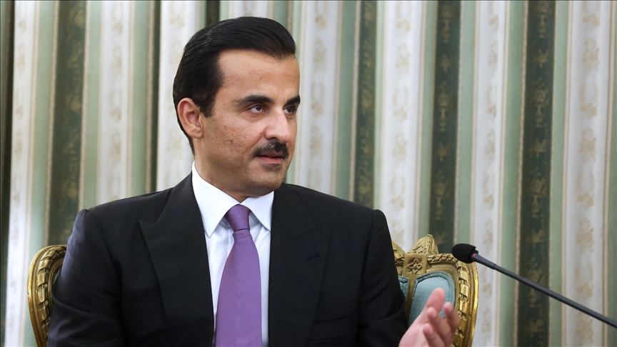 Qatari emir arrives in India on 2-day state visit