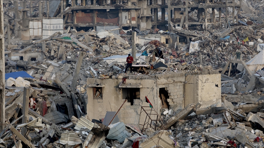 Gazans find more bodies in rubble as death toll approaches 48,300