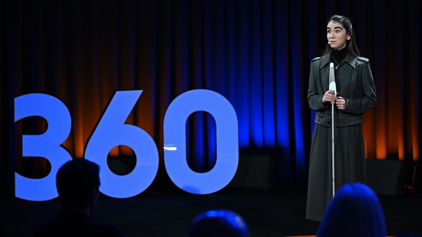 Görme engelli genç girişimci Tannur, AA'nın "360 Konuşmaları" programına konuk oldu