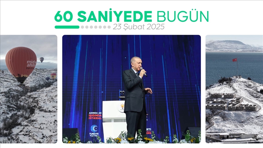 60 saniyede bugün (23 Şubat 2025)