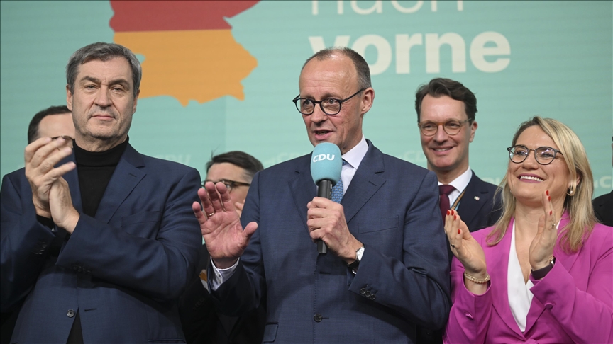 Conservative leader Merz declares victory in Germany's crucial election
