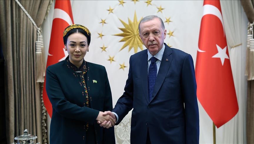 Turkish president receives Turkmenistan parliament speaker in Ankara