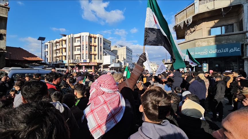 Hundreds of Syrians protest Netanyahu’s call for demilitarization of southern Syria