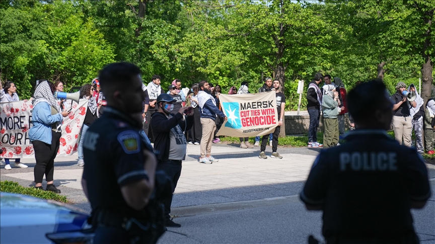 Danimarkalı bir şirketin İsrail'e silah tedarikine karşı protestoda 20 kişi gözaltına alındı