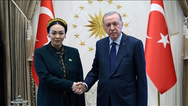 Turkish president receives Turkmenistan parliament speaker in Ankara