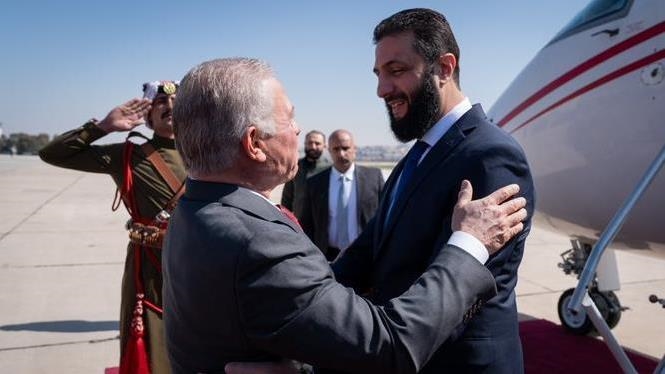 Jordan’s king meets Syrian president, reaffirms support for Damascus