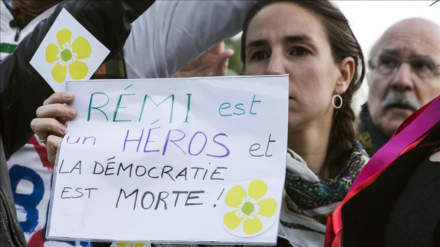 European rights court finds France guilty in killing of environmental activist Remi Fraisse