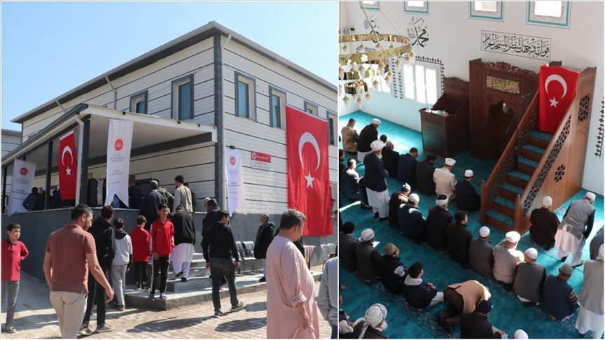 Hatay'da depremde yıkılan caminin yerine yenisi yapıldı 