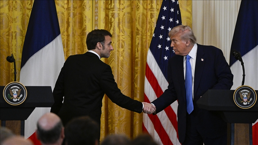 Macron, gümrük tarifeleri konusunda Trump ile görüşmesinin "çok umutlu geçmediğini" söyledi